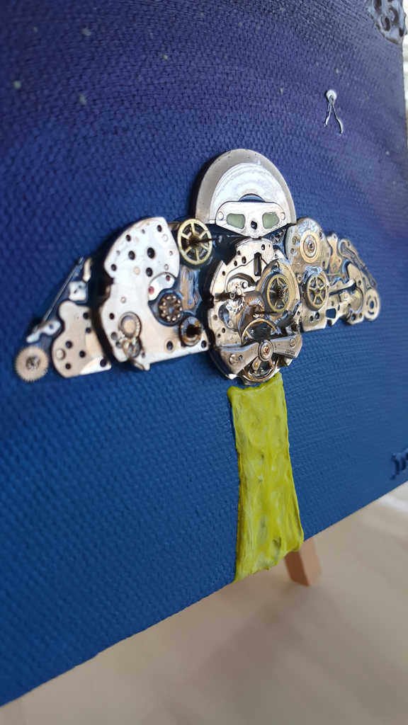 "Seiko UFO 1" - Watch Parts Painting With a Calibre 6138B