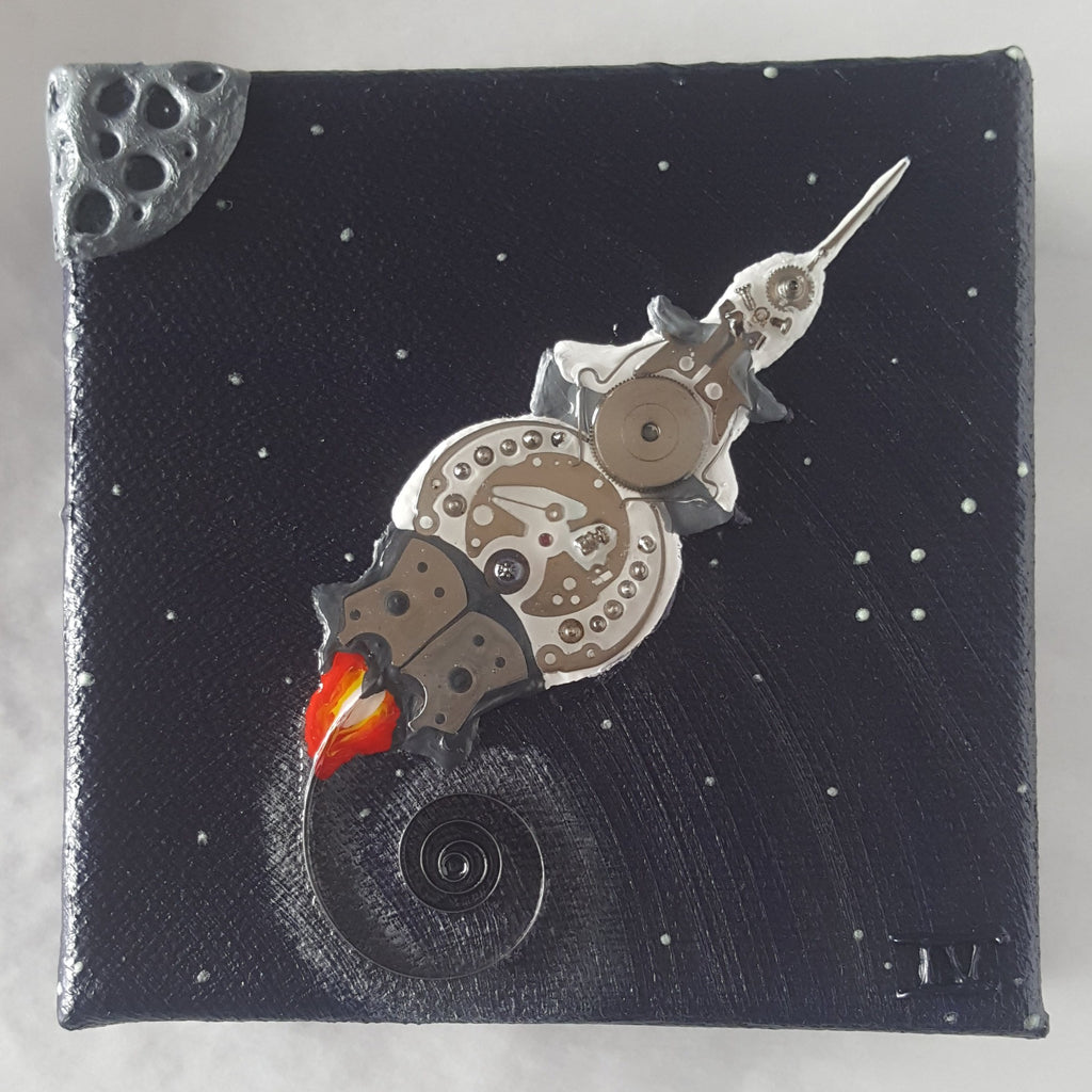 "Rocket 6139" (4x4) Seiko 6139 Watch Parts Painting