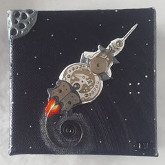 "Rocket 6139" (4x4) Seiko 6139 Watch Parts Painting