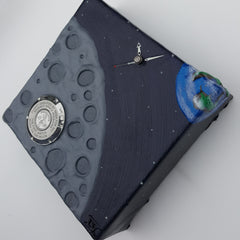 "Earth Side" - Omega Speedmaster Case Back & X-33 Hands Crown