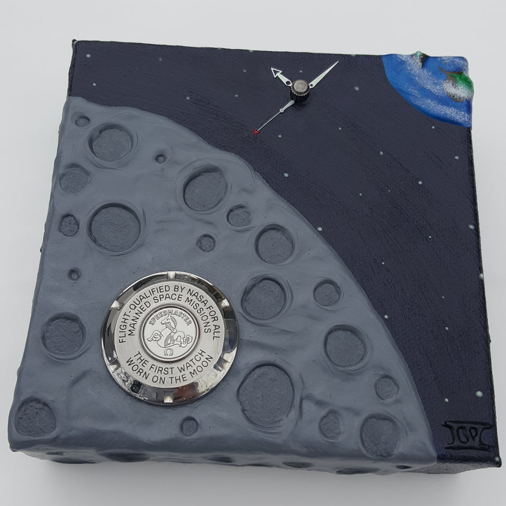 "Earth Side" - Omega Speedmaster Case Back & X-33 Hands Crown
