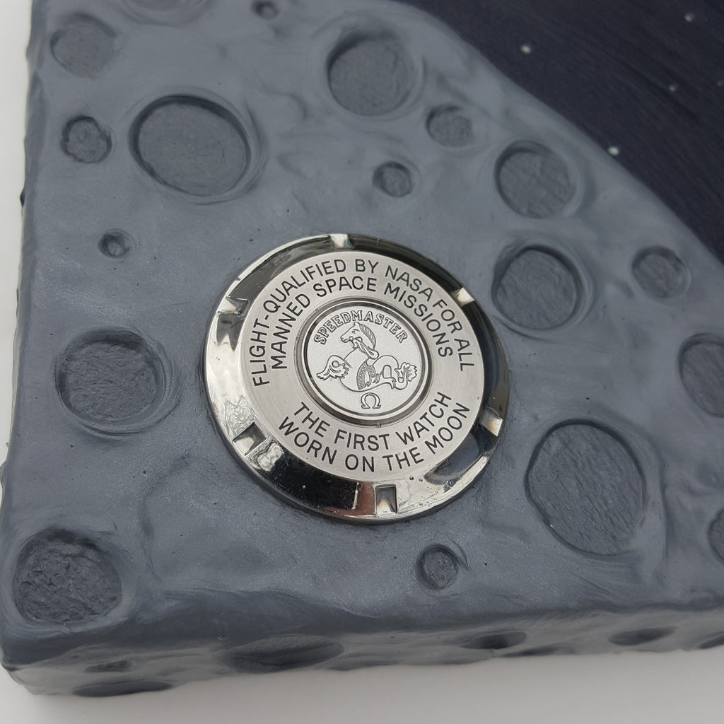 "Earth Side" - Omega Speedmaster Case Back & X-33 Hands Crown