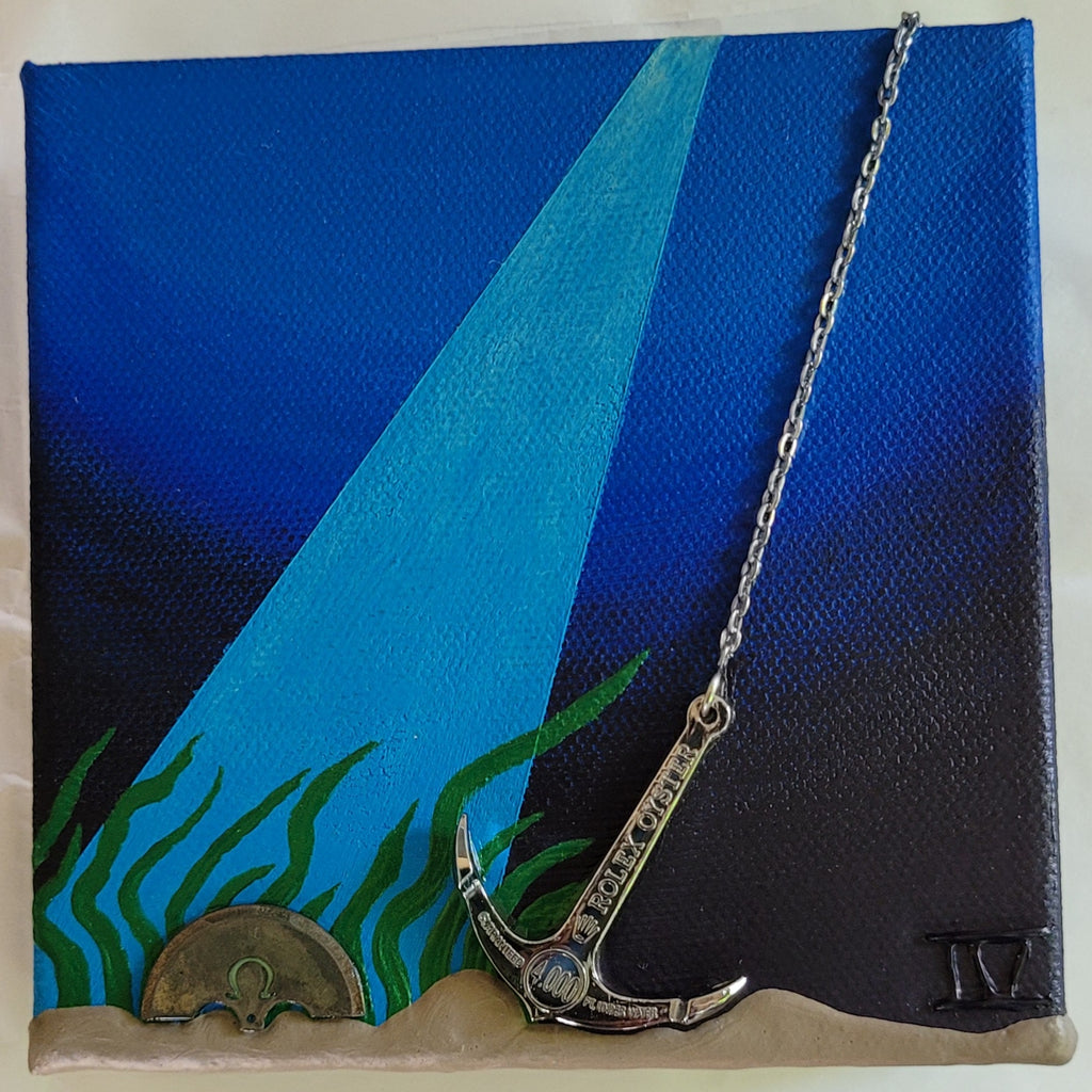 "Battle of the Deep" - Omega and Rolex Watch Parts Art