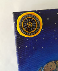 "Seiko UFO 1" - Watch Parts Painting With a Calibre 6138B