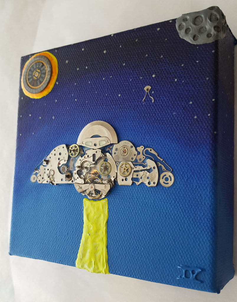 "Seiko UFO 1" - Watch Parts Painting With a Calibre 6138B