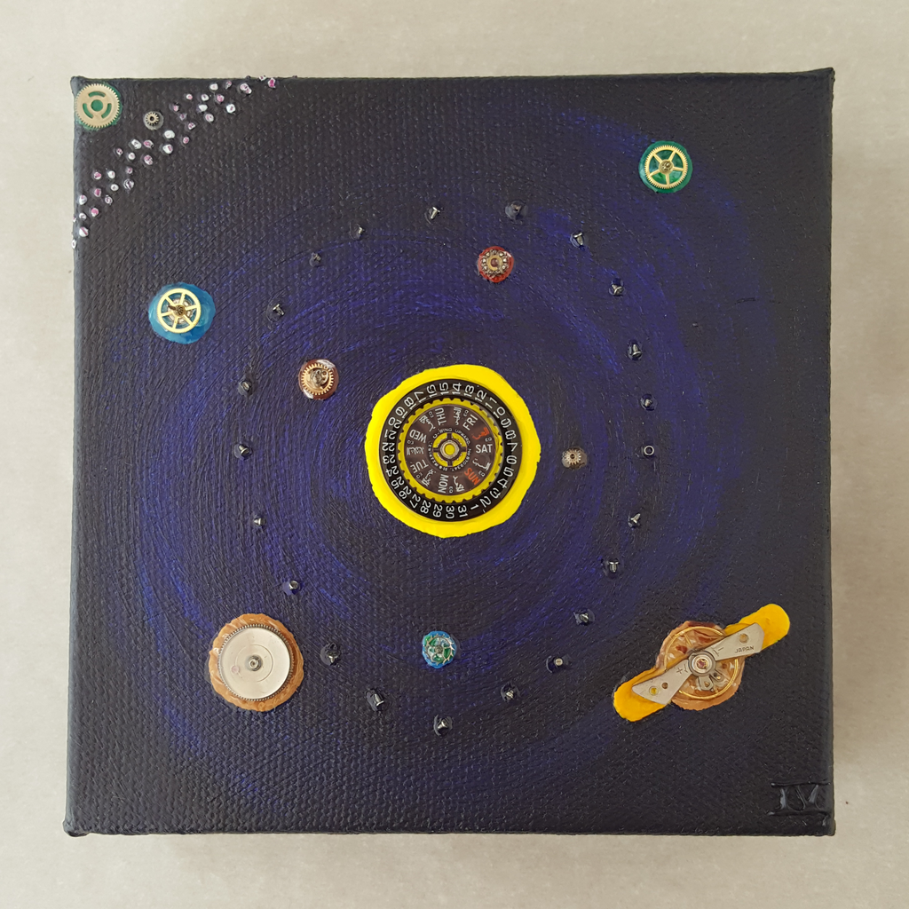 "System 6139" - Solar System Made With Seiko 6139 Watch Parts