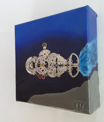 "Challenger 3135" - (5in by 5in) Rolex Submarine Watch Parts Painting